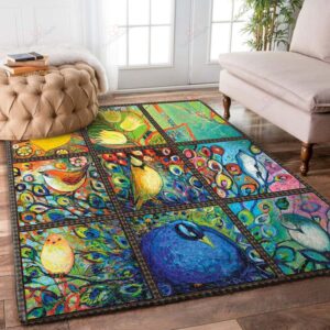 Bird Kean Peacock Rug Sport Decor Gift Floor Decor Living Room Carpet Rug Area Rug - 99028a2a3c81