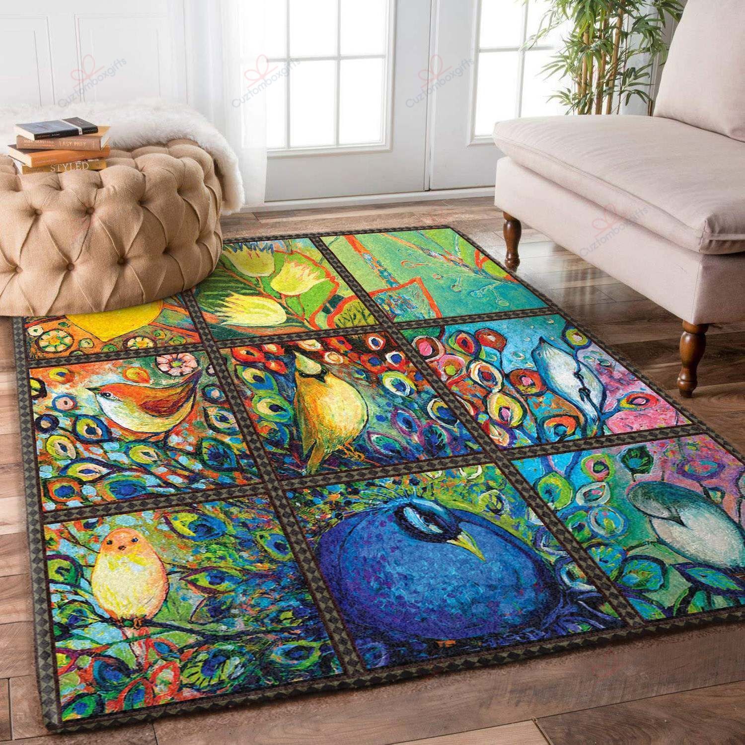 Bird Kean Peacock Rug Sport Decor Gift Floor Decor Living Room Carpet Rug Area Rug - 99028a2a3c81 Bird Kean Peacock Rug Sport Decor Gift Floor Decor Living Room Carpet Rug Area Rug - 99028a2a3c81
