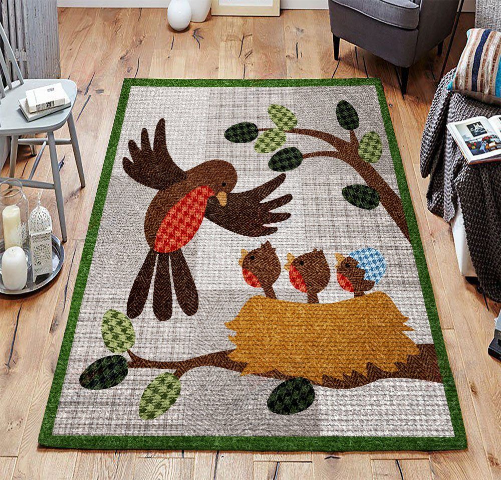Bird Mom And Baby Rug Sport Decor Gift Floor Decor Living Room Carpet Rug Area Rug - 436ffd2d0e3e Bird Mom And Baby Rug Sport Decor Gift Floor Decor Living Room Carpet Rug Area Rug - 436ffd2d0e3e