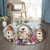 Bird Nest Round Carpet Floor Rug Living Room Bedroom Decor Round Area Rug Carpet