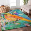 Bird Orange Beautiful Rug Sport Decor Gift Floor Decor Living Room Carpet Rug Area Rug - 671f493e49dc