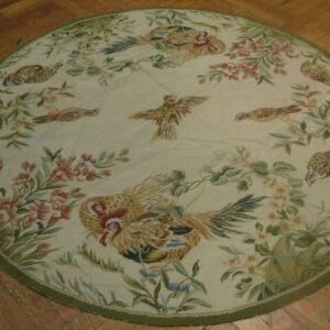 Bird Pattern 1 Round Carpet Floor Rug Living Room Bedroom Decor Round Area Rug Carpet