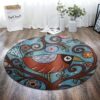 Bird Pattern 4 Round Carpet Floor Rug Living Room Bedroom Decor Round Area Rug Carpet