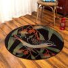 Bird Pattern 7 Round Carpet Floor Rug Living Room Bedroom Decor Round Area Rug Carpet