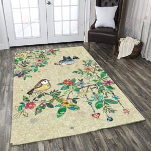 Bird Pattern Flower Rug Sport Decor Gift Floor Decor Living Room Carpet Rug Area Rug - 1ba86b60df6d