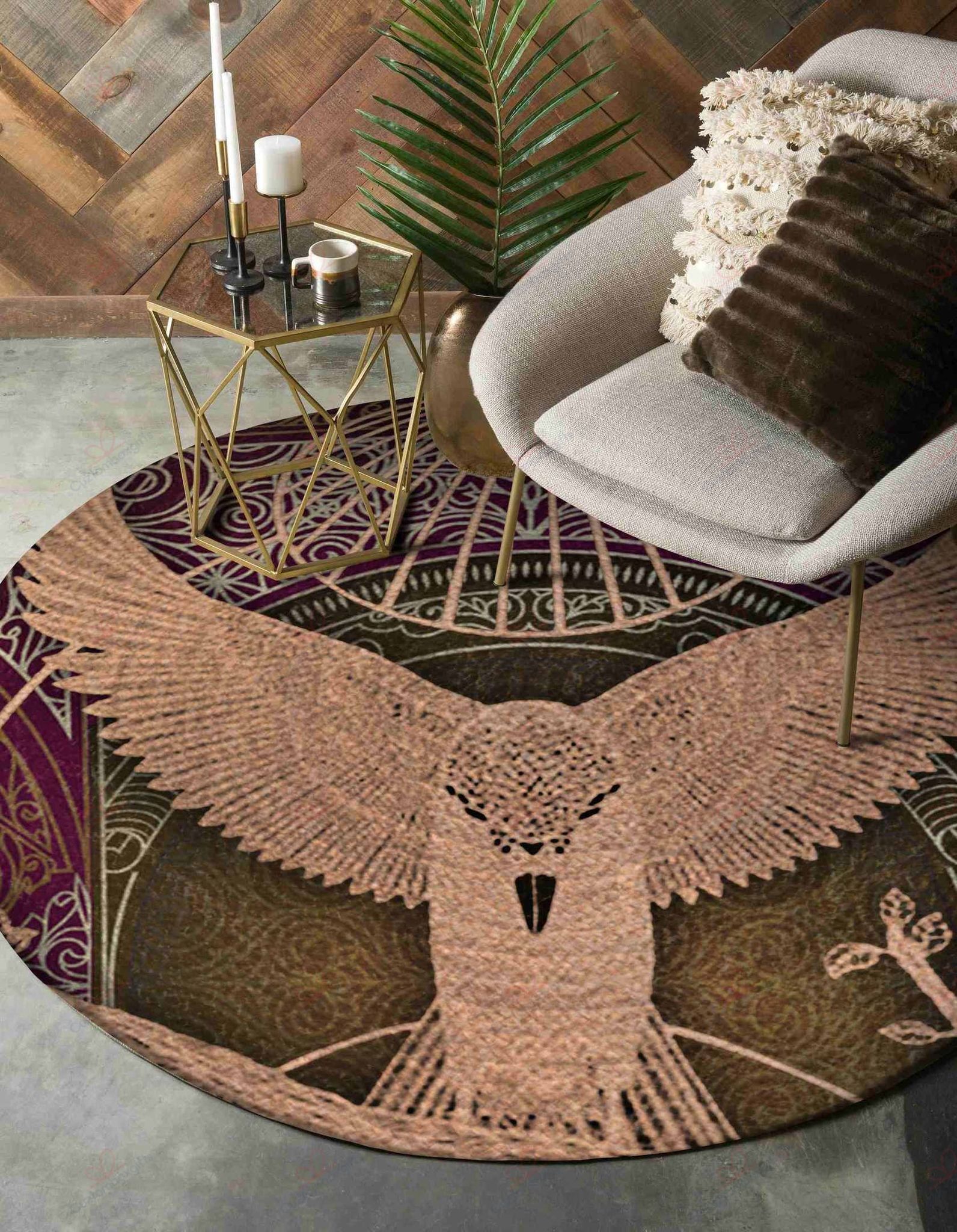 Bird Pattern Round Carpet Floor Rug Living Room Bedroom Decor Round Area Rug Carpet Bird Pattern Round Carpet Floor Rug Living Room Bedroom Decor Round Area Rug Carpet