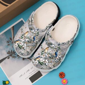 Bird Personalized Clog Custom Crocs Comfortablefashion Style Comfortable For Women Men Kid Print 3D Blue Birds
