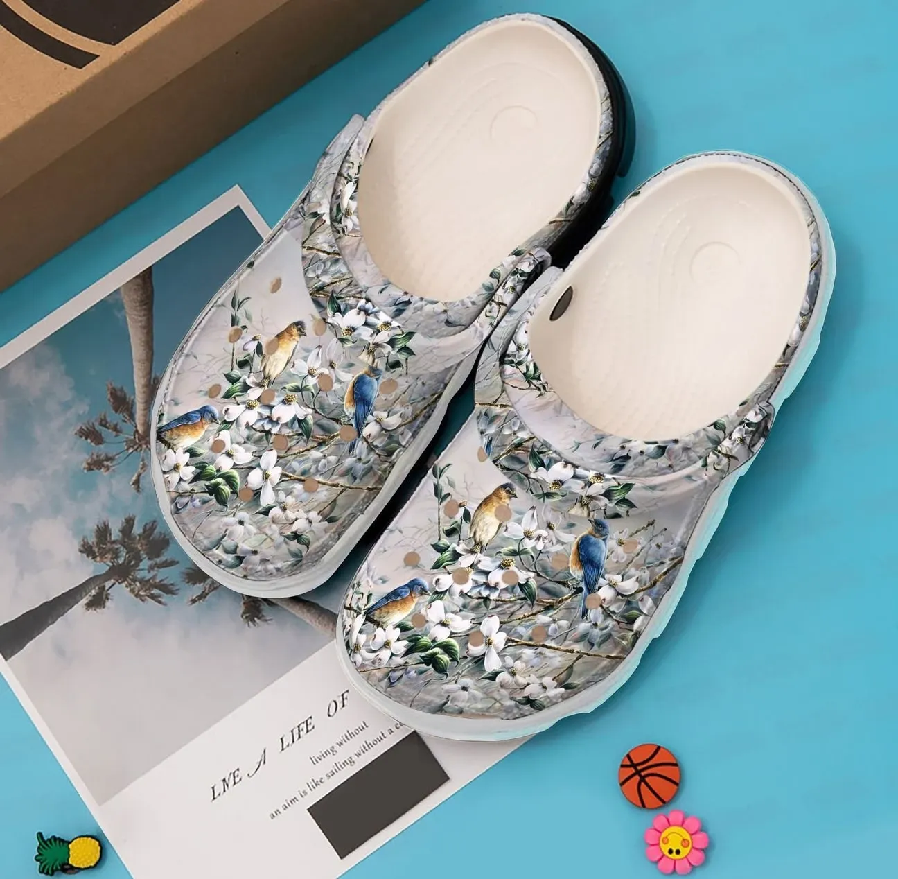 Bird Personalized Clog Custom Crocs Comfortablefashion Style Comfortable For Women Men Kid Print 3D Blue Birds Bird Personalized Clog Custom Crocs Comfortablefashion Style Comfortable For Women Men Kid Print 3D Blue Birds