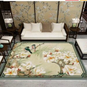 Bird Picture Flower Rug Sport Decor Gift Floor Decor Living Room Carpet Rug Area Rug - 76fd8c606e48