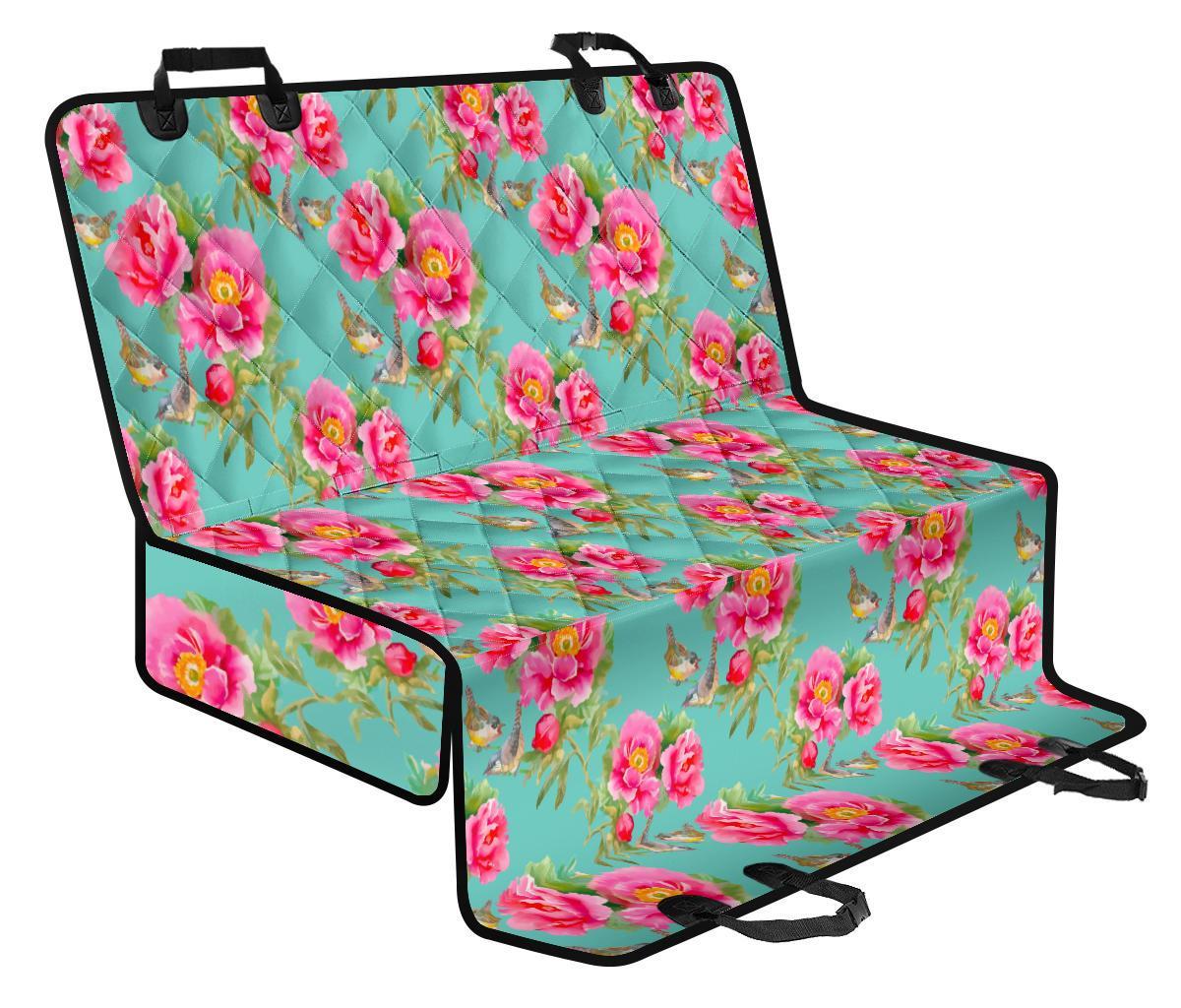 Bird Pink Floral Flower Pattern Print Pet Car Back Seat Cover - 044cb4a12027 Bird Pink Floral Flower Pattern Print Pet Car Back Seat Cover - 044cb4a12027