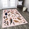 Bird Pink Rug Sport Decor Gift Floor Decor Living Room Carpet Rug Area Rug - 01b71ae01554
