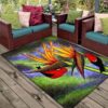Bird Red Flower Rug Sport Decor Gift Floor Decor Living Room Carpet Rug Area Rug - c70100304a9c