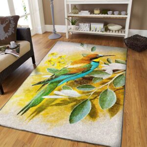 Bird Vintage Rug Sport Decor Gift Floor Decor Living Room Carpet Rug Area Rug - 1b814e3369e7