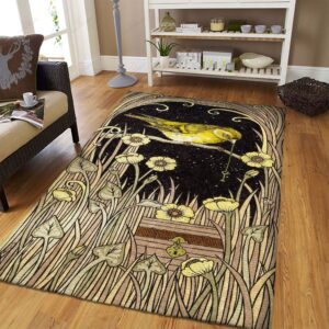 Bird Vintage Rug Sport Decor Gift Floor Decor Living Room Carpet Rug Area Rug - a875c94d60d2