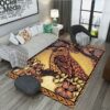 Bird Yellow Flowers Rug Sport Decor Gift Floor Decor Living Room Carpet Rug Area Rug - 77d95ccde964