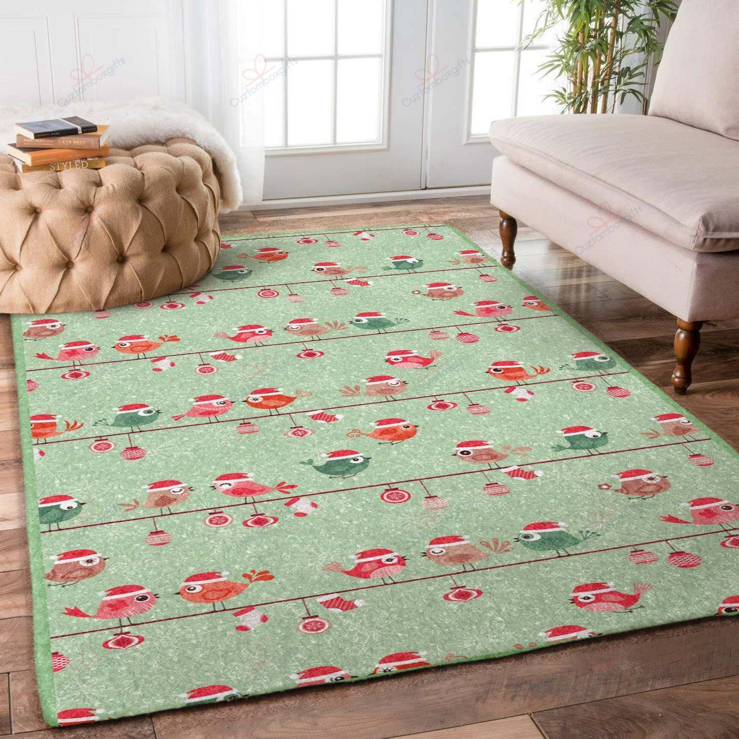 Birds Christmas Rug Sport Decor Gift Floor Decor Living Room Carpet Rug Area Rug - f04a48249958 Birds Christmas Rug Sport Decor Gift Floor Decor Living Room Carpet Rug Area Rug - f04a48249958