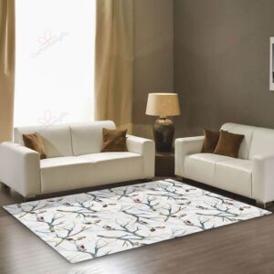 Birds On Branch Tree Rug Sport Decor Gift Floor Decor Living Room Carpet Rug Area Rug - a924fcd20da5