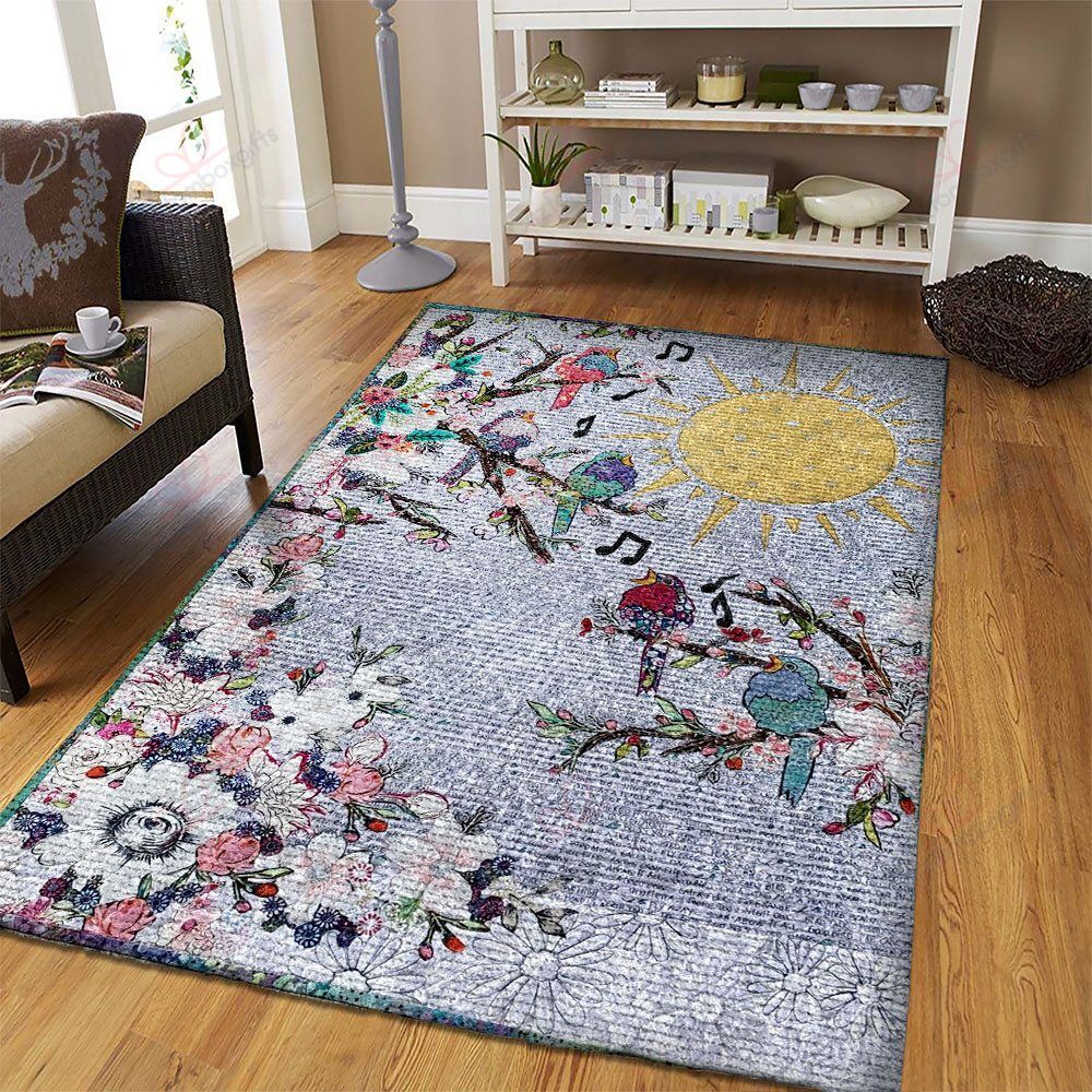 Birds Sunflower Rug Sport Decor Gift Floor Decor Living Room Carpet Rug Area Rug - f937ceafd64f Birds Sunflower Rug Sport Decor Gift Floor Decor Living Room Carpet Rug Area Rug - f937ceafd64f