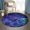Birth Of Time Fractal Round Carpet Floor Rug Living Room Bedroom Decor Round Area Rug Carpet
