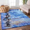 Bison Blue Rug Sport Decor Gift Floor Decor Living Room Carpet Rug Area Rug - 400de4402f2b