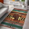 Bison Native American Symbol Rug Sport Decor Gift Floor Decor Living Room Carpet Rug Area Rug - 6419dcfd32f4