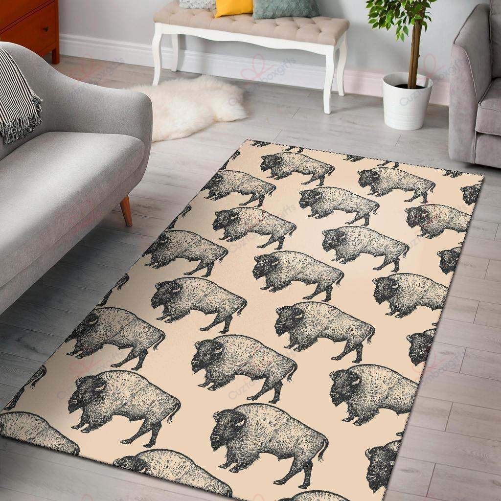 Bison Pattern Rug Sport Decor Gift Floor Decor Living Room Carpet Rug Area Rug - dee45b1c111f Bison Pattern Rug Sport Decor Gift Floor Decor Living Room Carpet Rug Area Rug - dee45b1c111f