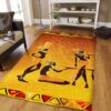 Black African Woman Pattern Rug Sport Decor Gift Floor Decor Living Room Carpet Rug Area Rug - 8ea43c3c26ca