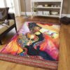 Black Afro Girls African American Women Traditional Rug Sport Decor Gift Floor Decor Living Room Carpet Rug Area Rug - 3aaa45202508
