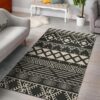 Black And Beige Aztec Pattern Rug Sport Decor Gift Floor Decor Living Room Carpet Rug Area Rug - 12693c68c3b0