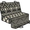 Black And Beige Aztec Pattern Print Pet Car Back Seat Cover - 7418f24acaf2