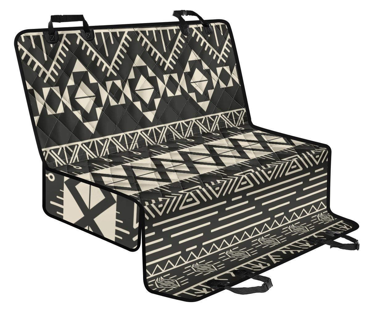 Black And Beige Aztec Pattern Print Pet Car Back Seat Cover - 7418f24acaf2 Black And Beige Aztec Pattern Print Pet Car Back Seat Cover - 7418f24acaf2