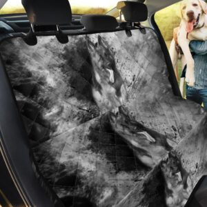 Black And Gainsboro German Shepherd Car Back Seat Cover Dog Car Seat Covers - 477debdb9b23