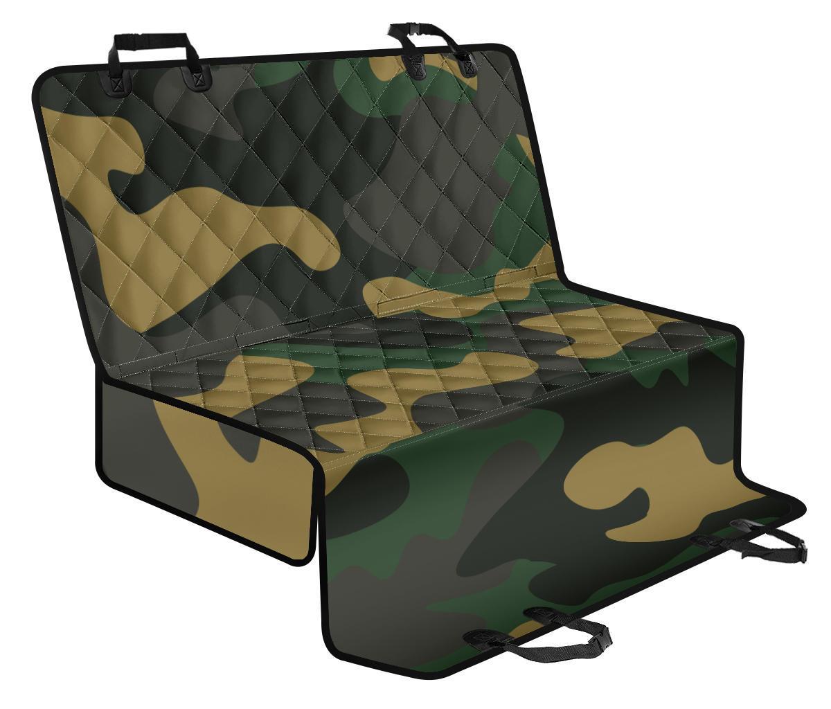 Black And Green Camouflage Print Pet Car Back Seat Cover - 0c839ce28c90 Black And Green Camouflage Print Pet Car Back Seat Cover - 0c839ce28c90