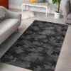 Black And Grey Camouflage Rug Sport Decor Gift Floor Decor Living Room Carpet Rug Area Rug - 4209dc05fc06