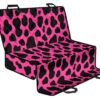 Black And Hot Pink Cow Print Pet Car Back Seat Cover - 19fbd73ab0c1