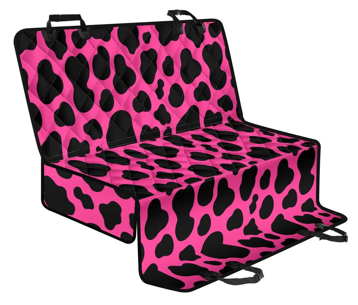 Black And Hot Pink Cow Print Pet Car Back Seat Cover - 19fbd73ab0c1 Black And Hot Pink Cow Print Pet Car Back Seat Cover - 19fbd73ab0c1