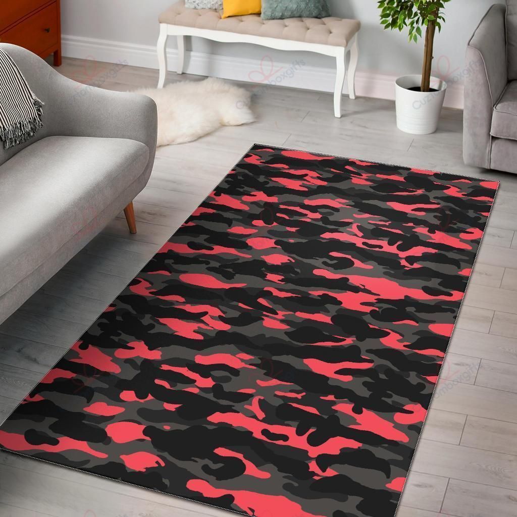 Black And Pink Camouflage Rug Sport Decor Gift Floor Decor Living Room Carpet Rug Area Rug - dc81556695c0 Black And Pink Camouflage Rug Sport Decor Gift Floor Decor Living Room Carpet Rug Area Rug - dc81556695c0