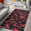 Black And Pink Camouflage Rug Sport Decor Gift Floor Decor Living Room Carpet Rug Area Rug - 43373c1126ea