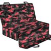 Black And Pink Camouflage Print Pet Car Back Seat Cover - 8f210325ac13