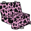 Black And Pink Cow Print Pet Car Back Seat Cover - 0bc3c8e45704