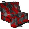 Black And Red Camouflage Print Pet Car Back Seat Cover - caa96ea7a448