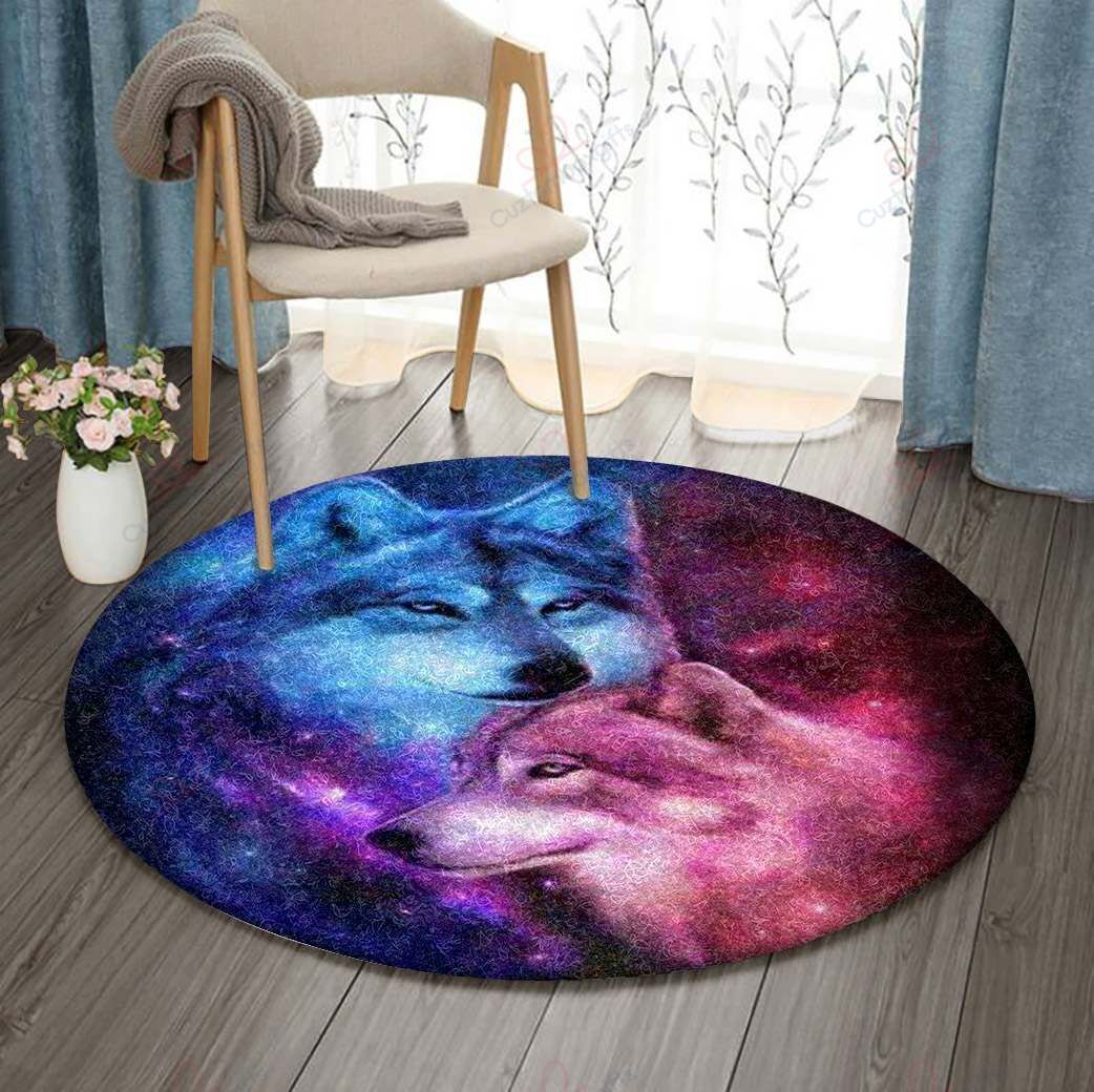 Black And Red Wolf Round Carpet Floor Rug Living Room Bedroom Decor Round Area Rug Carpet Black And Red Wolf Round Carpet Floor Rug Living Room Bedroom Decor Round Area Rug Carpet