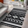 Black And White Aztec Pattern Rug Sport Decor Gift Floor Decor Living Room Carpet Rug Area Rug - e7502ea9f8e6