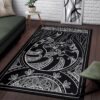 Black And White Cat Rug Sport Decor Gift Floor Decor Living Room Carpet Rug Area Rug - 1a37619950d4