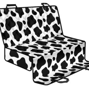 Black And White Cow Print Pet Car Back Seat Cover - 8d74e263ba8e
