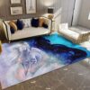 Black And White Horse Rug Sport Decor Gift Floor Decor Living Room Carpet Rug Area Rug - efceea8527df