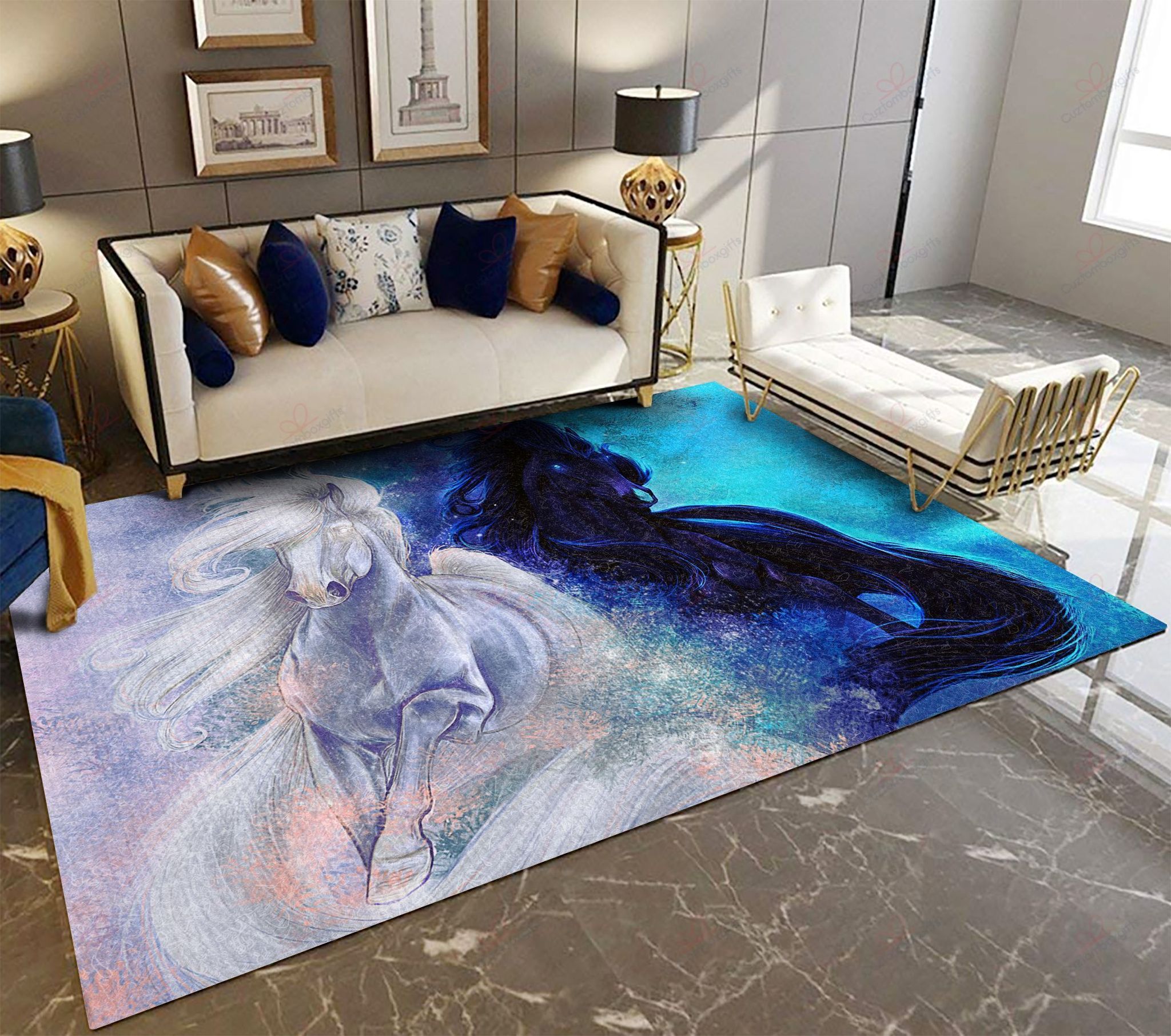 Black And White Horse Rug Sport Decor Gift Floor Decor Living Room Carpet Rug Area Rug - efceea8527df Black And White Horse Rug Sport Decor Gift Floor Decor Living Room Carpet Rug Area Rug - efceea8527df