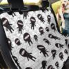 Black And White Ninja Pattern Car Back Seat Cover Dog Car Seat Covers - 85c09edfd1df
