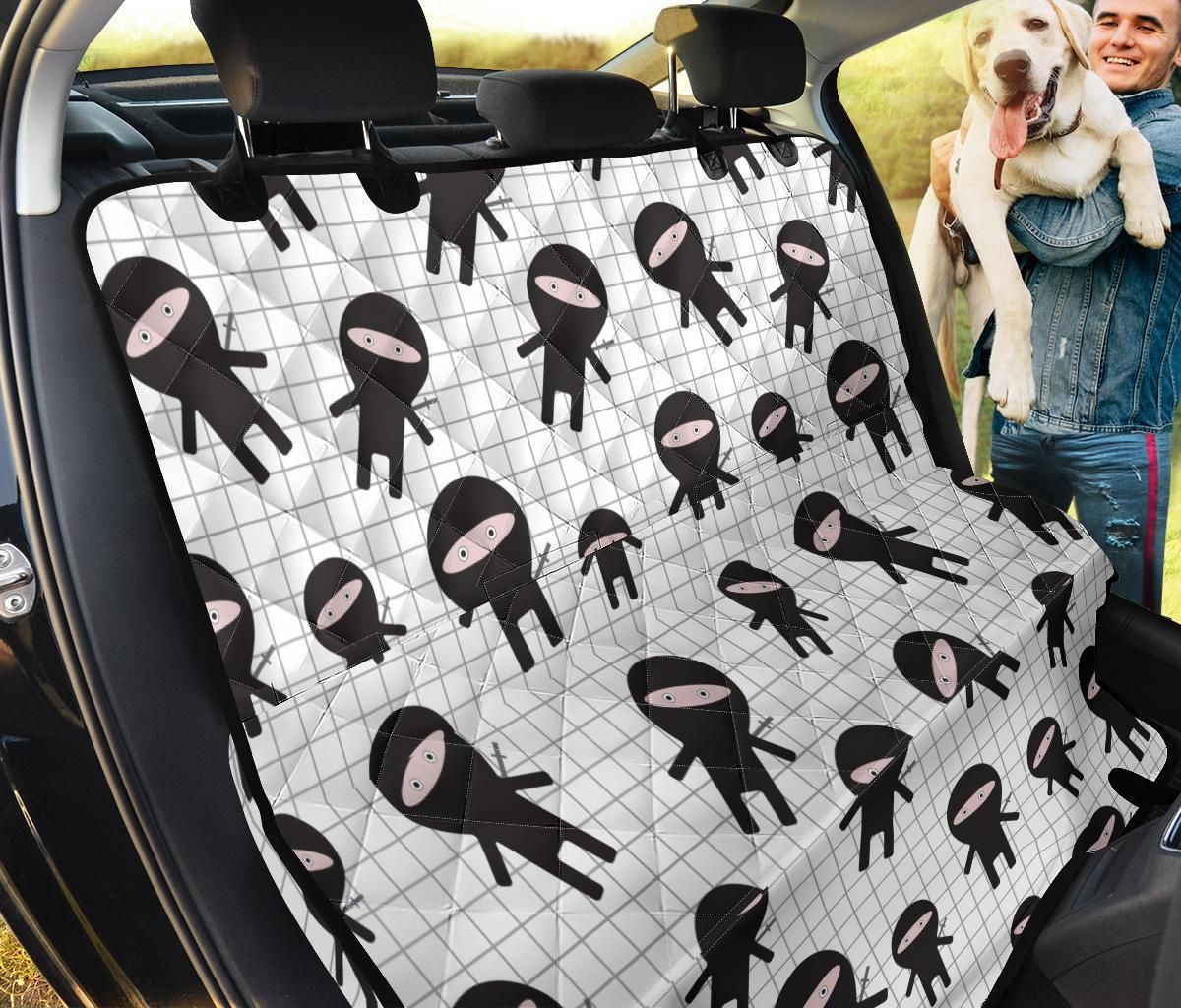 Black And White Ninja Pattern Car Back Seat Cover Dog Car Seat Covers - 85c09edfd1df Black And White Ninja Pattern Car Back Seat Cover Dog Car Seat Covers - 85c09edfd1df
