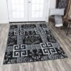 Black And White Pattern Rug Sport Decor Gift Floor Decor Living Room Carpet Rug Area Rug - 42d94def29d0
